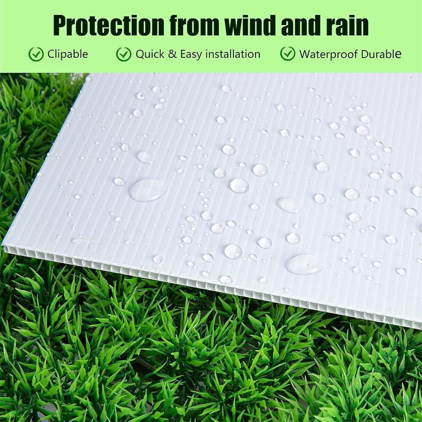 Durable 6 Blank Lawn Signs with H-Stakes 24"x18" for Garden or Business