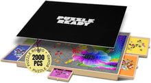 Load image into Gallery viewer, 41" x 32" Jigsaw Puzzle Table with Removable Felt Mat - Ideal for Puzzle Lovers