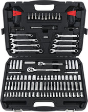 Load image into Gallery viewer, Durable SAE &amp; Metric Mechanic Tool Set with Polished Chrome Finish - 145 Pieces
