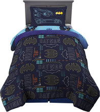 Load image into Gallery viewer, Dynamic Batman Kids Bedding Set - 4 Piece Twin Size Comforter and Sheets