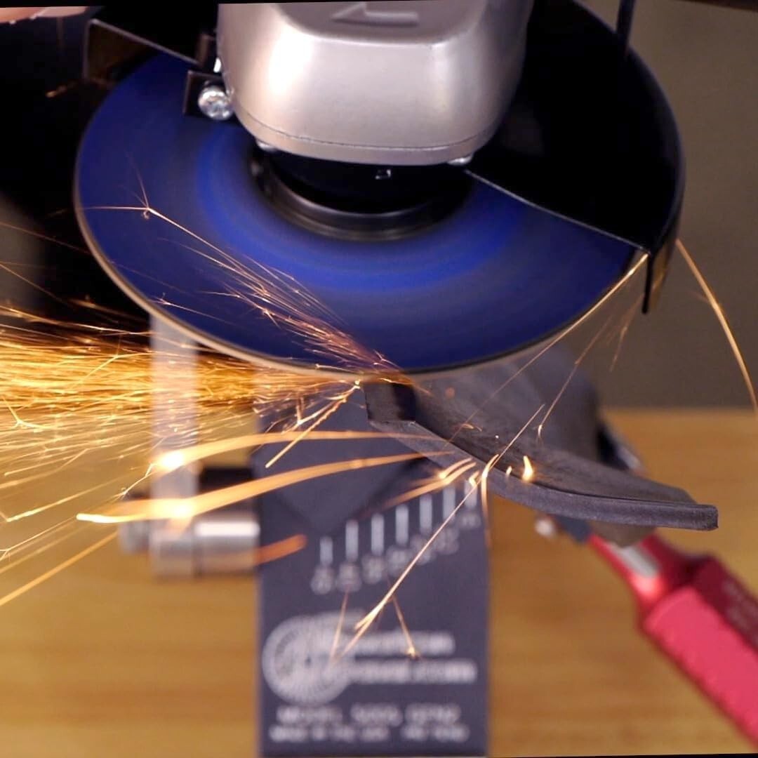 Stainless Steel Lawn Mower Blade Sharpener - Adjustable & Lightweight Design