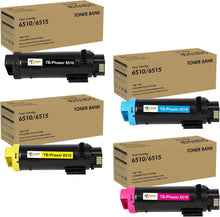 Load image into Gallery viewer, High-Capacity 4-Color Toner Cartridge Set Compatible with Xerox Phaser 6510/6515