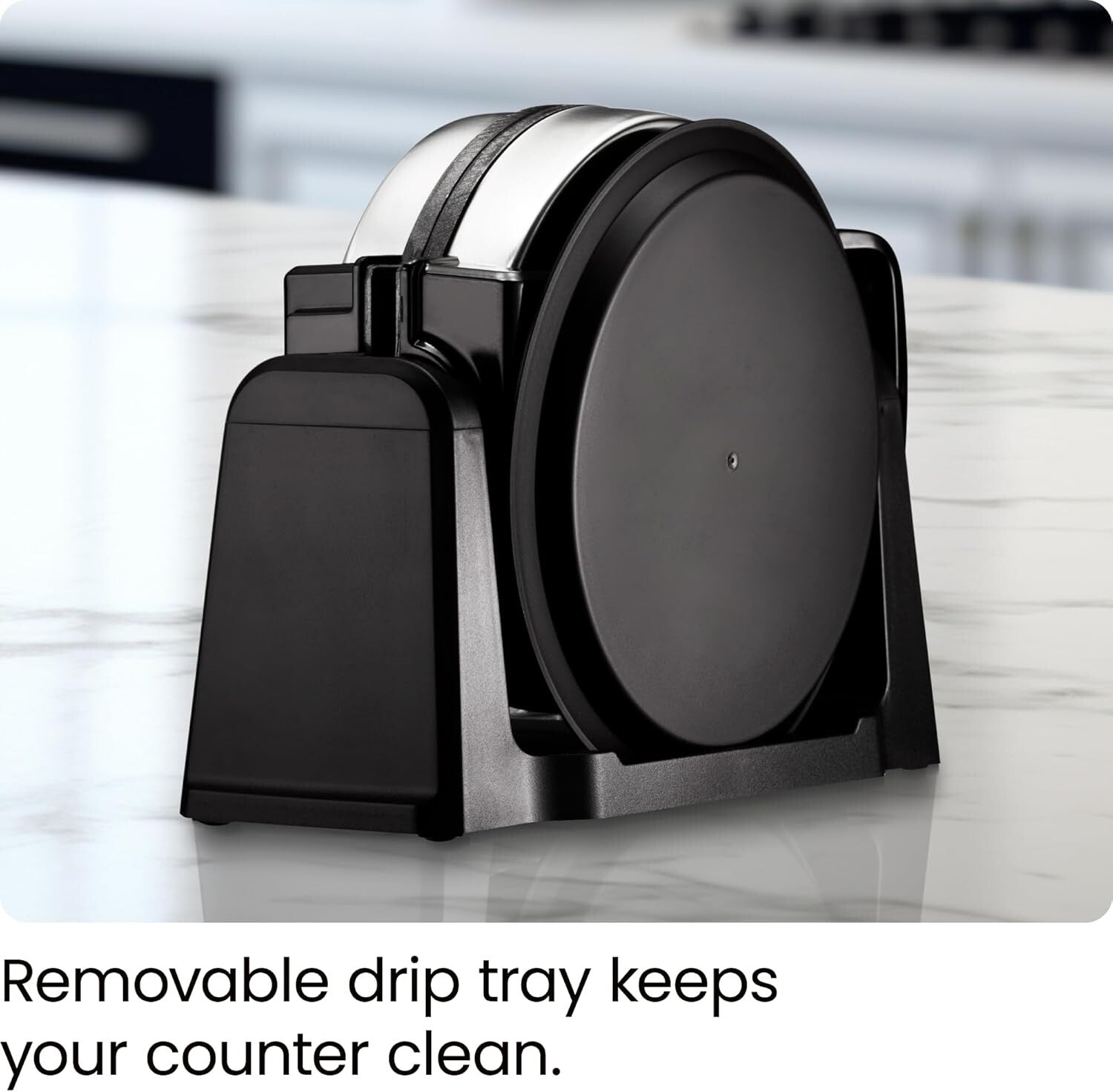 Adjustable Timer Waffle Iron with Space-Saving Design for Perfect Breakfasts
