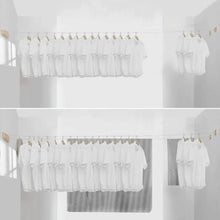 Load image into Gallery viewer, Elegant Retractable Clothesline with Double Rope - 44lb Capacity for All Fabrics