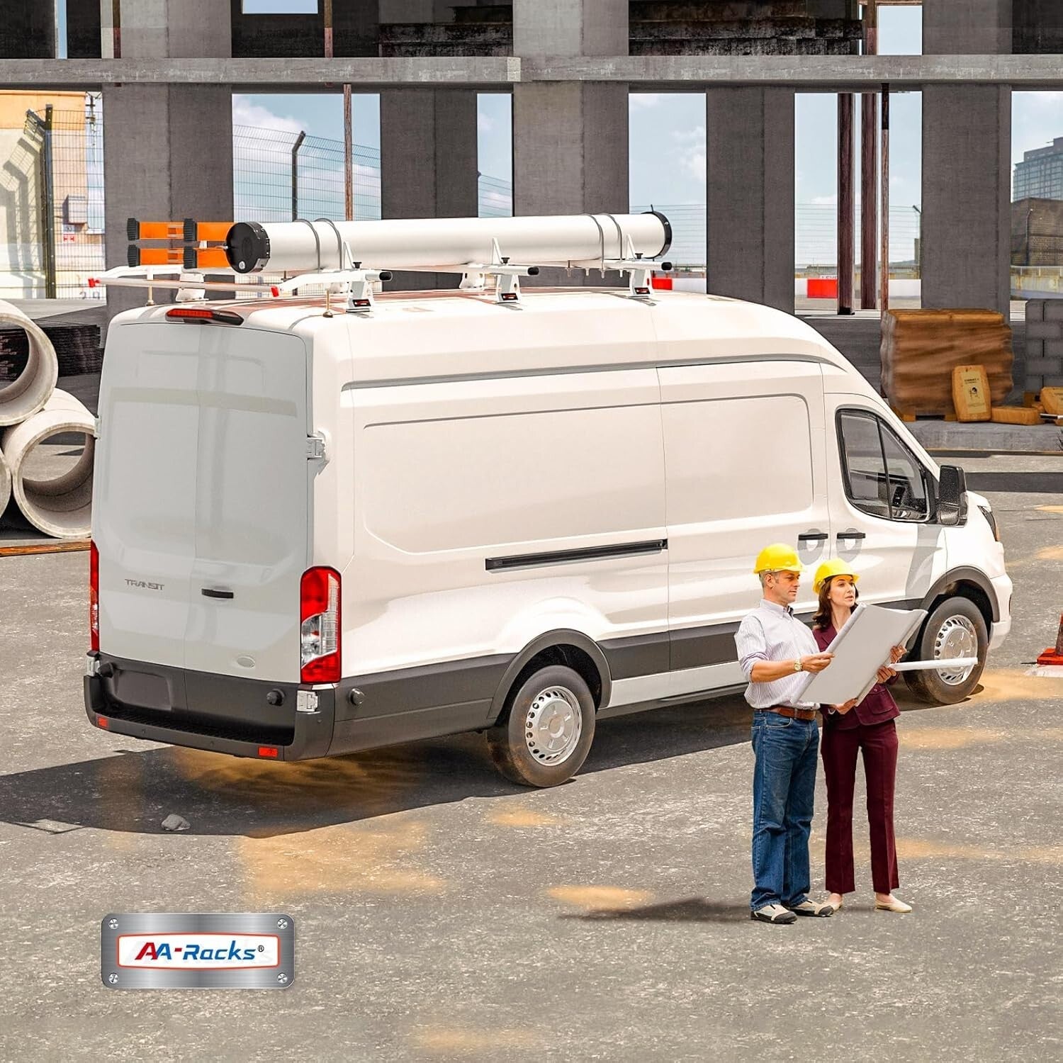 Universal Black Conduit Carrier Kit for Vans, SUVs, and Trucks - Drilling-Free