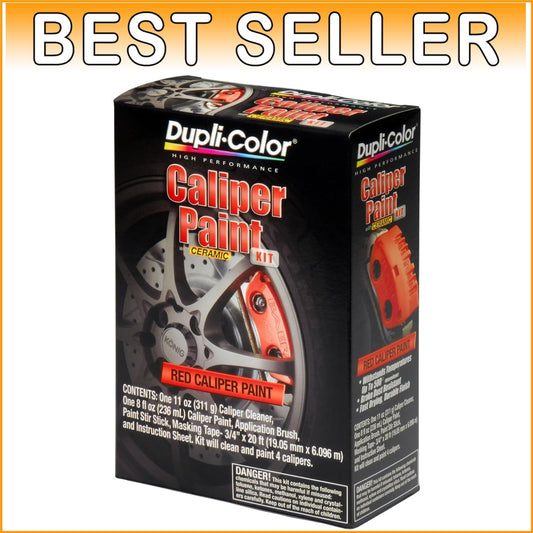 Professional-Grade High-Temp Red Caliper Paint with Application Kit Included