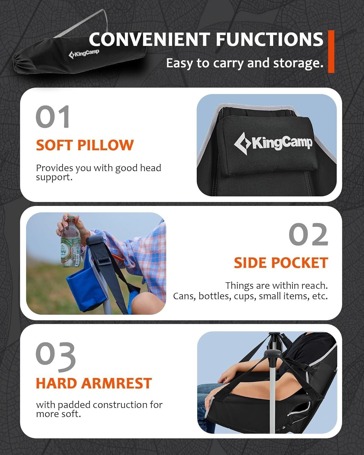 Heavy Duty Hammock Chair - 30" Wide, Foldable with Footrest for Outdoor Leisure