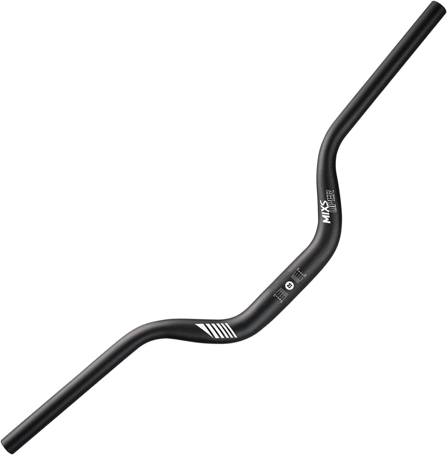 Ergonomic Aluminum Alloy High Riser Handlebar – 780mm Length, Black Finish