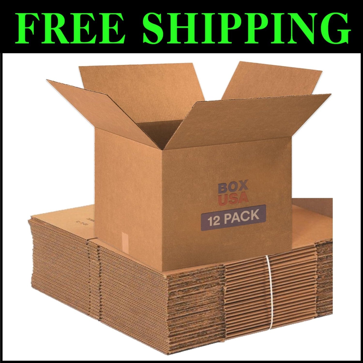 12-Pack Large 20" x 20" x 15" Corrugated Moving Boxes for Efficient Organization