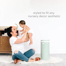 Load image into Gallery viewer, Essential Sage Green Diaper Pail - Innovative Odor Control Without Special Bags