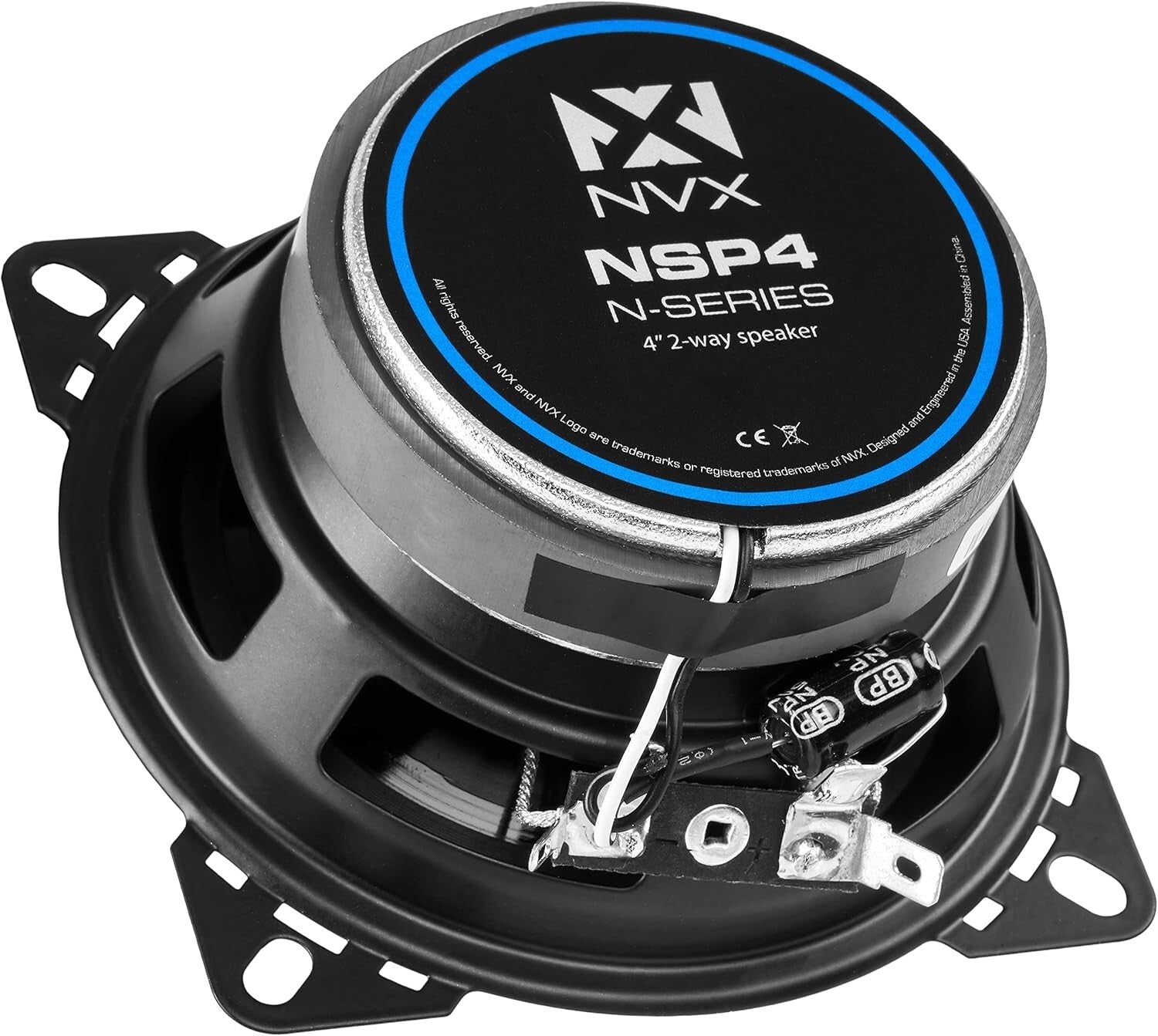 Durable 300W 4-Inch Coaxial Car Speakers - Easy Install for Ultimate Sound