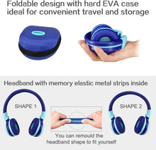 Load image into Gallery viewer, Stylish Over-Ear Kids Headphones with Volume Safety Limit &amp; Hard Carrying Case
