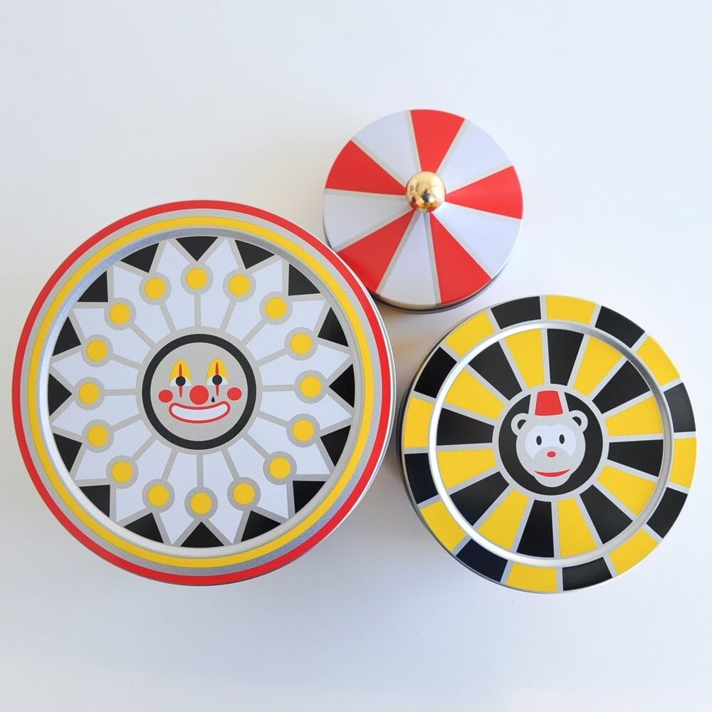 Designer Set of 3 Decorative Tin Boxes - Fun and Functional Storage Solution