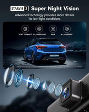 Load image into Gallery viewer, STARVIS 2 4K Dash Camera with Touch Screen &amp; Emergency Lock - 128GB Included