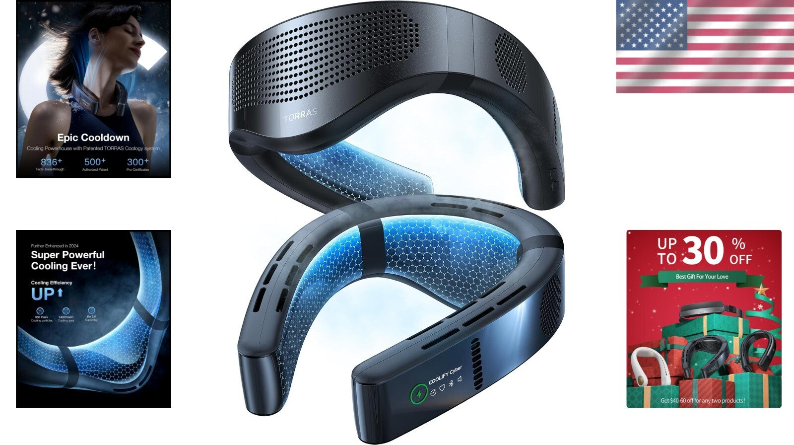 Personalized Wearable Air Conditioner with Fast Charging - Ultimate Comfort Gift