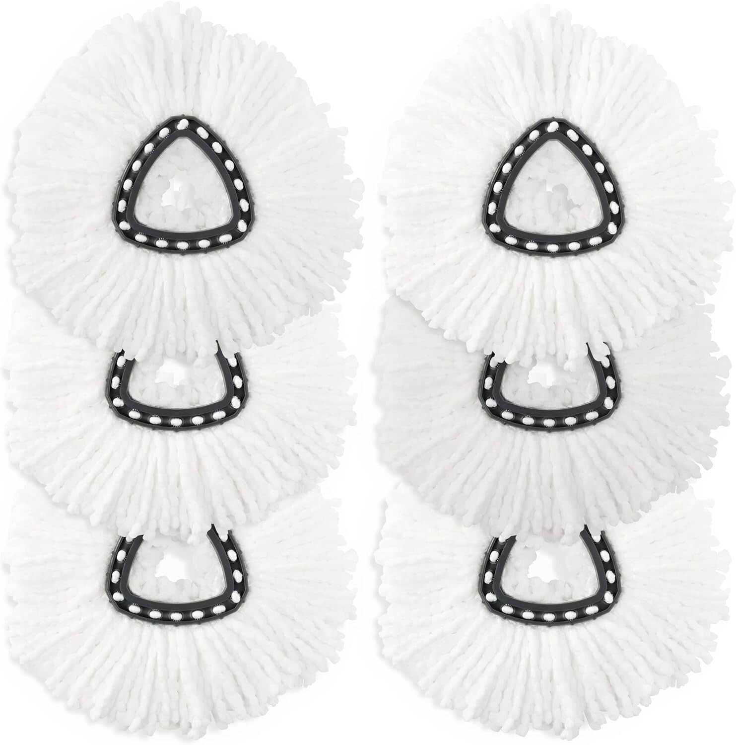 6-Pack Reusable Ocedar Mop Heads - Lightweight & Washable Cleaning Solution