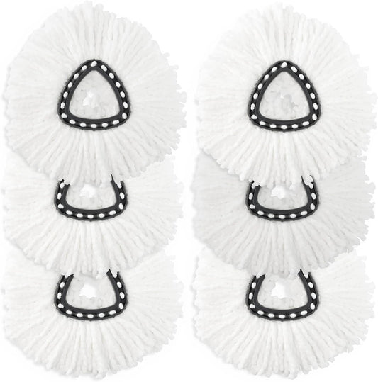 6-Pack Reusable Ocedar Mop Heads - Lightweight & Washable Cleaning Solution