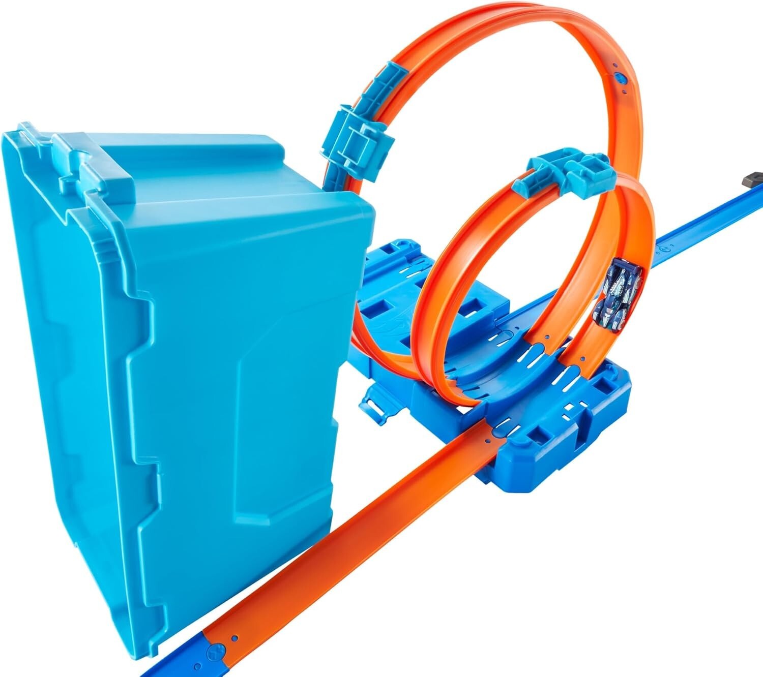 10 ft Track Builder Set with Launcher, Vehicle, and Scoring Buckets Included