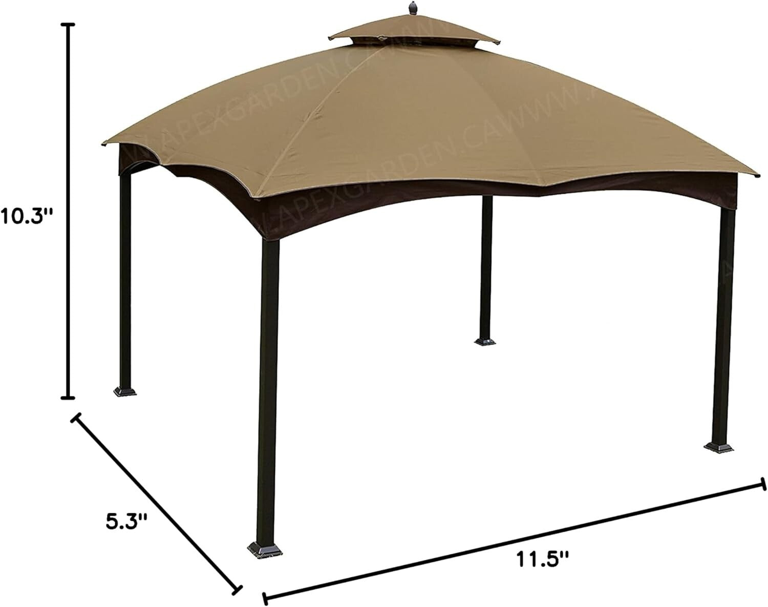 Water-Resistant and UV-Protected Canopy for Lowe's Allen Roth Gazebo 10x12