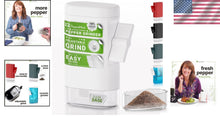 Load image into Gallery viewer, Elegant White Ceramic Pepper Mill – Manual High Volume Salt &amp; Pepper Grinder