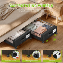 Load image into Gallery viewer, Multi-Functional Under Bed Storage with Wheels - Perfect for Home Organization