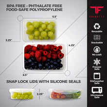 Load image into Gallery viewer, Portable Clear Lunch Bag with Meal Prep Containers and Shaker Cup Included