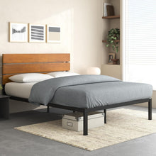 Load image into Gallery viewer, Paul Twin Metal and Bamboo Bed Frame - Easy Assembly, Stylish Under-Bed Storage