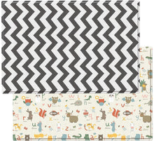 Load image into Gallery viewer, Large Zig Zag Play Mat: Reversible, Waterproof &amp; Non-Toxic for Kids 82'' x 55''