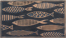 Load image into Gallery viewer, Elegant Nautical Fish Doormat - Low Maintenance Indoor/Outdoor 18"x30" Mat