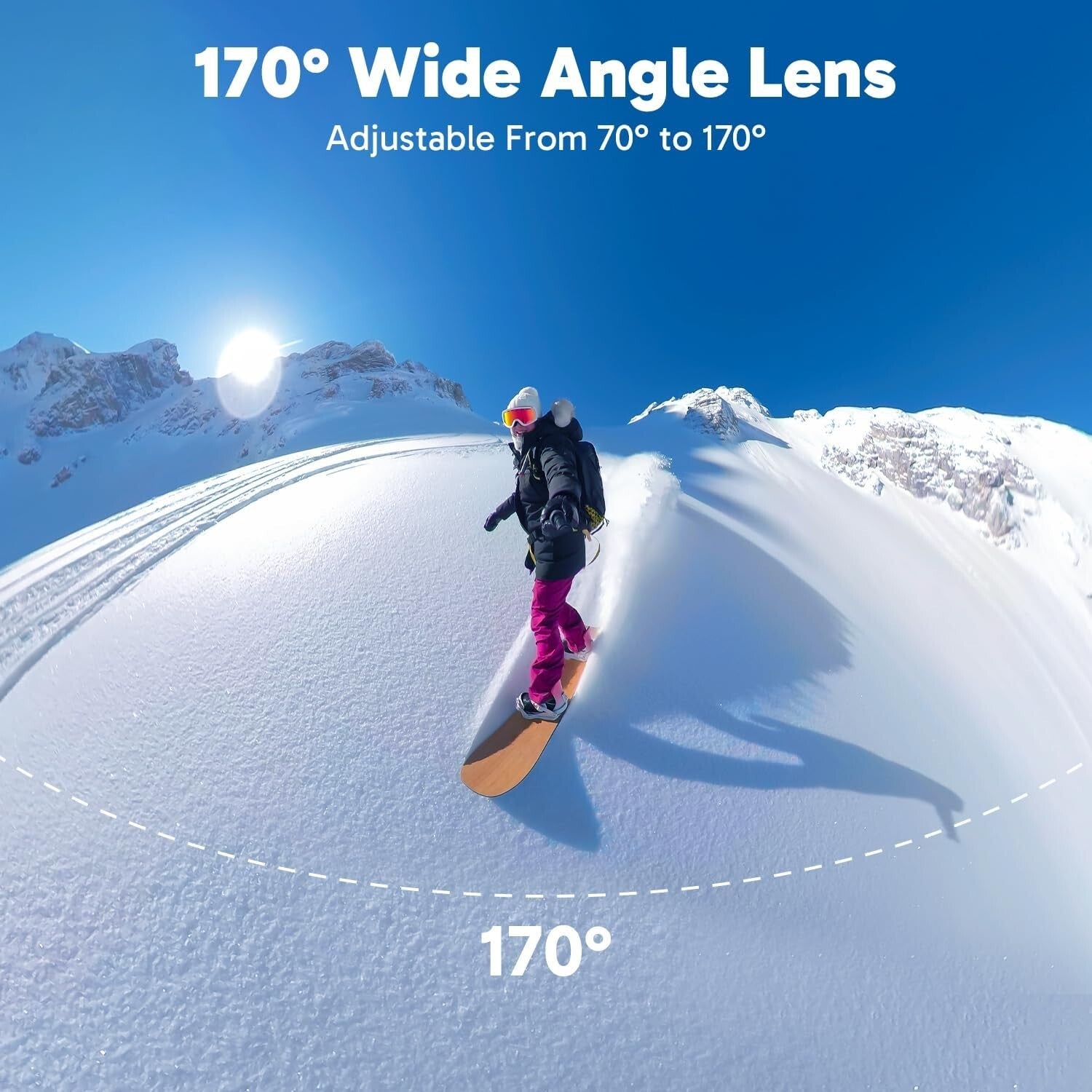 Adventurer's Dream: 4K Action Camera with 100FT Waterproof & Remote Control