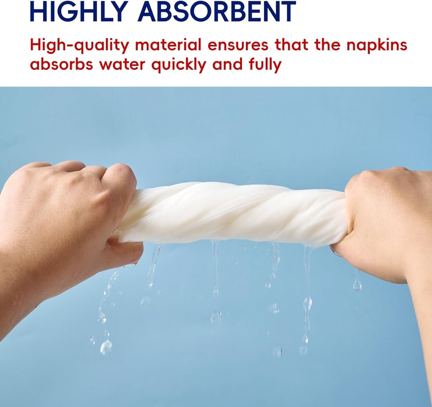 High-Quality 480 Count Disposable Hand Napkins - Linen Feel & Elegant Touch