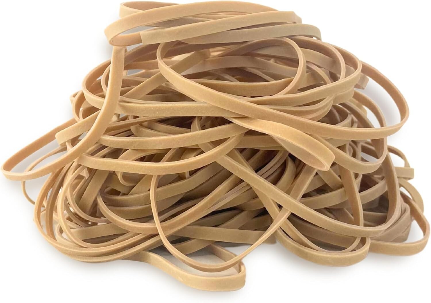 Versatile 10 lb Rubber Bands - 40 Bags of Natural Crepe, Perfect for Packaging