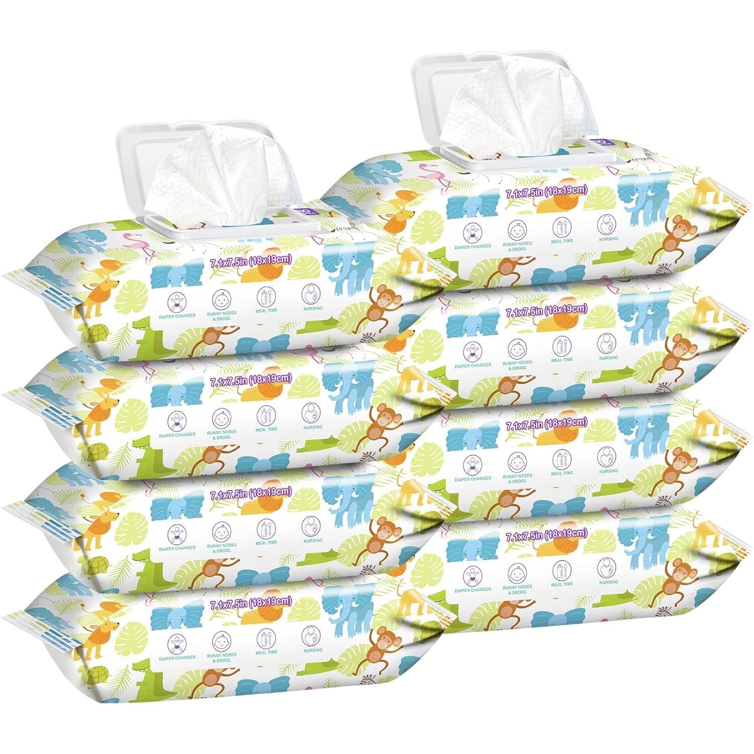 Gentle & Cruelty-Free Baby Wipes - Eight Packs of Unscented 640 Count Total
