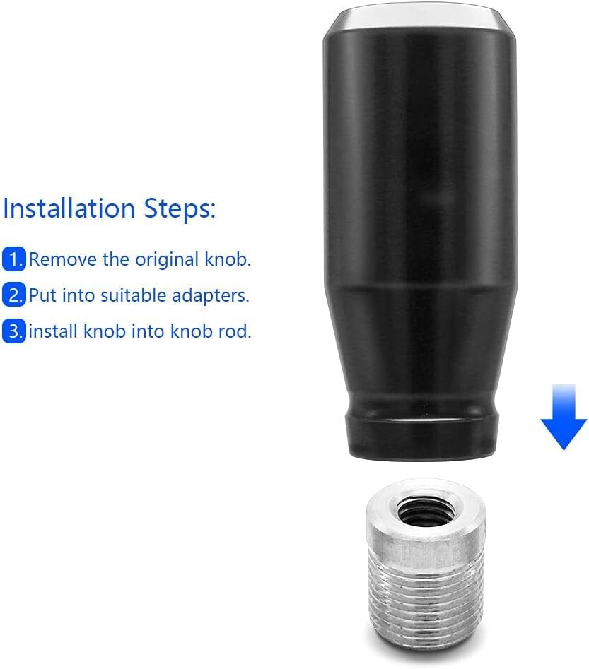 Universal Weighted Gear Shifter Shift Knobs with 4 Adapters - Enhance Your Drive