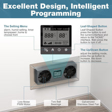 Load image into Gallery viewer, Stainless Steel Crawlspace Ventilator with Programmable Humidity Control - 48 dB
