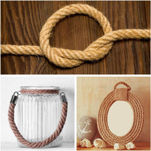 Load image into Gallery viewer, Thick 10mm Jute Rope - 164ft Eco-Friendly Twine for DIY and Gardening Projects