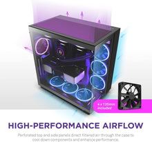 Load image into Gallery viewer, Spacious Dual-Chamber ATX Case – 360mm Radiator Support &amp; Smart Cable Management