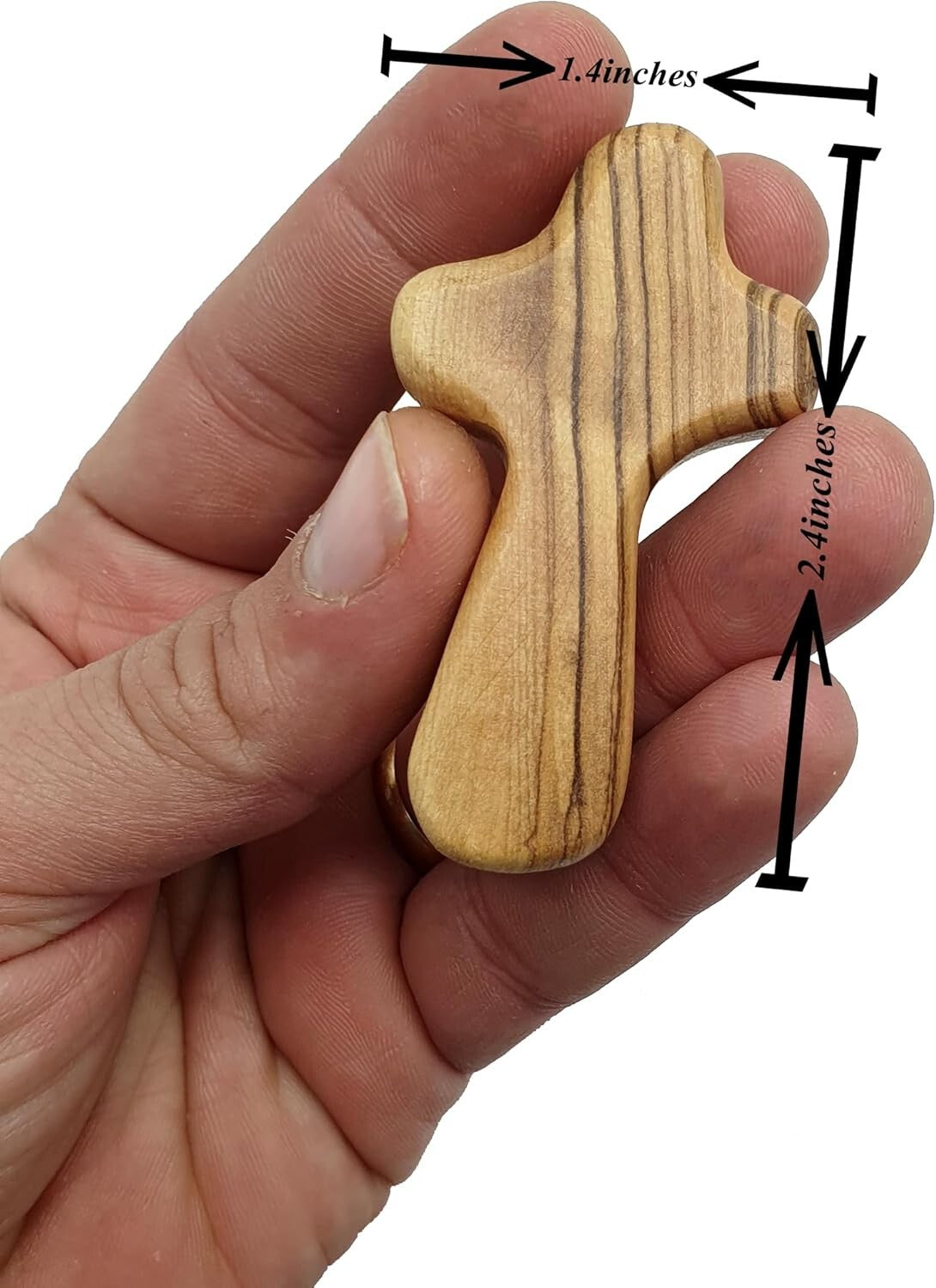 Olive Wood Pocket Crosses from Bethlehem - 100 Unique Keepsakes for Any Occasion