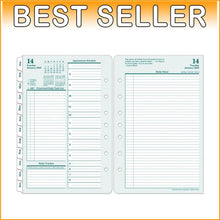 Load image into Gallery viewer, Classic Two Page Per Day Planner for 2025 - Inspiring Daily Organization