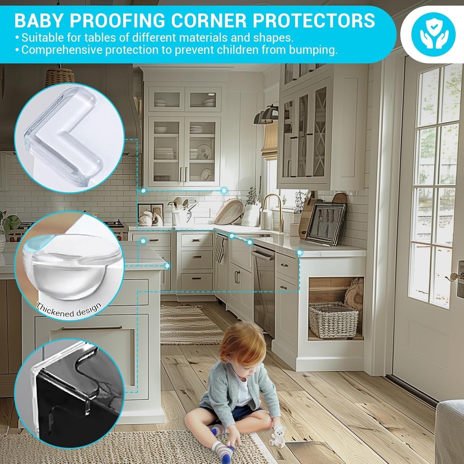 Child Safety Made Easy: 105 Pack Baby Proofing Kit with Corner Guards & Locks