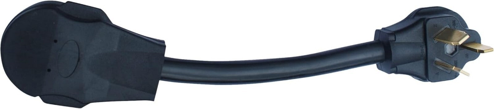 Durable NEMA 3-Prong to 4-Prong Adapter for Smooth Power Transfer - 12' Length