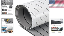 Load image into Gallery viewer, Gray Faux Teak EVA Foam Boat Decking 96''x16.8'' - Durable &amp; Protective Flooring