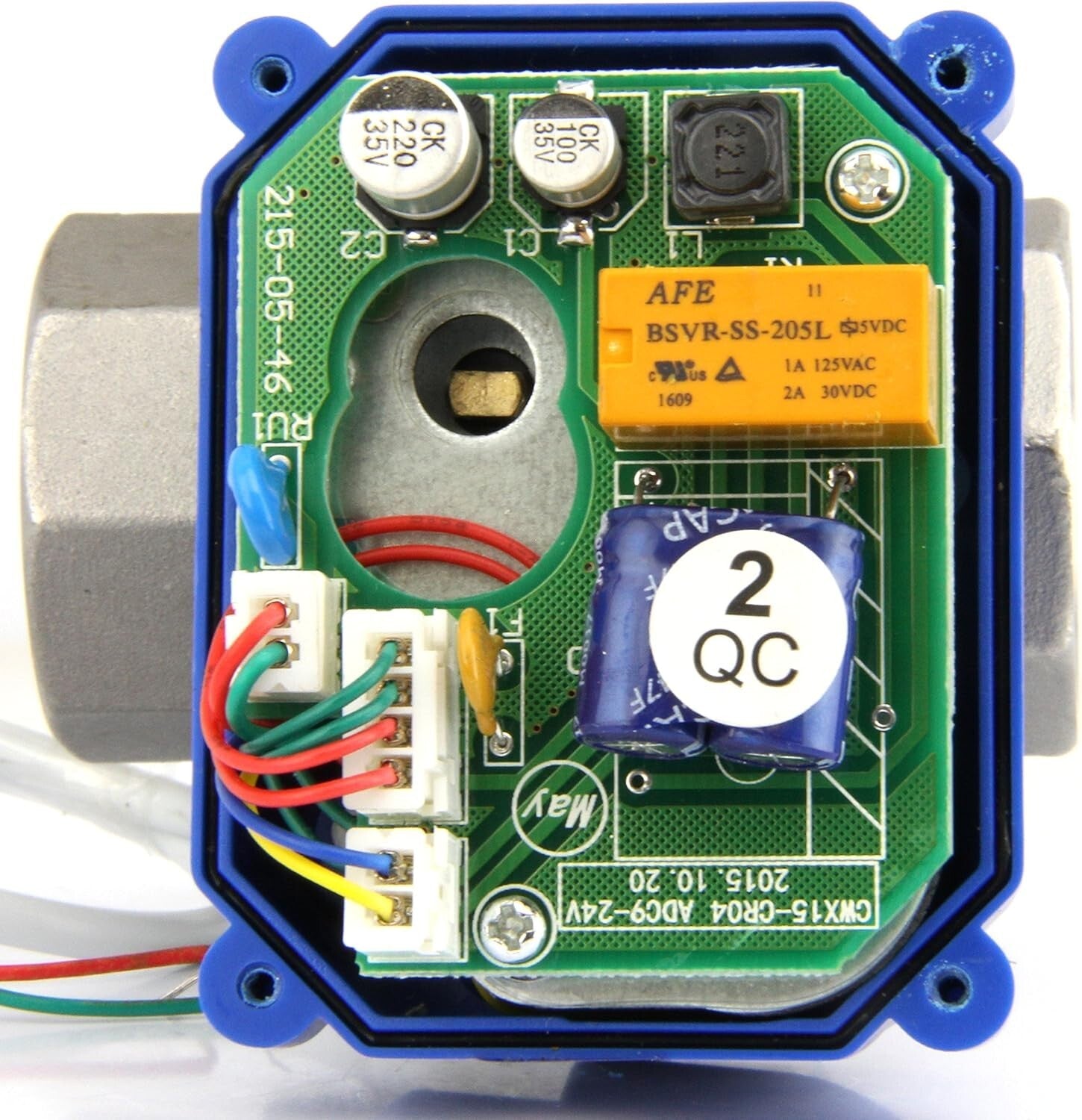 9-24V Motorized Ball Valve, Stainless Steel, Full Port - Safe for Drinking Water