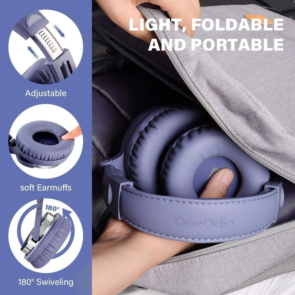 High-Fidelity Over-Ear DJ Headsets with Noise Isolation & Neodymium Drivers