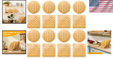 Load image into Gallery viewer, Stylish Bamboo Trivet Set of 16 - Heat Resistant Hot Pads for Kitchen &amp; Dining