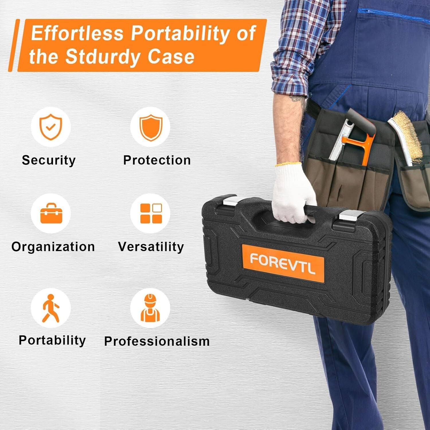 Durable Rivnut Tool Kit - 16" with Tool-Free Mandrel Change and Case Included