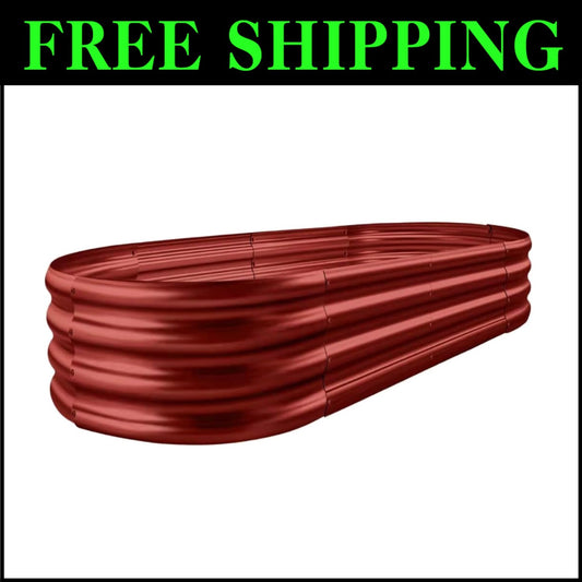 Durable Galvanized Metal Garden Bed Kit - 7 cu ft Capacity for Easy Planting