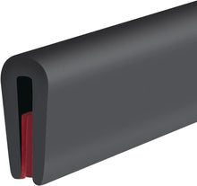 Load image into Gallery viewer, High Quality 100Ft Self-Adhesive Rubber Edge Protector - Black U Channel Trim