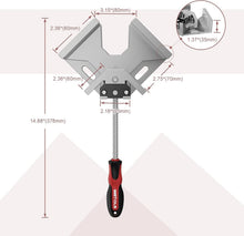 Load image into Gallery viewer, Adjustable 90° Right Angle Clamps - Perfect for DIY Projects &amp; Professional Use