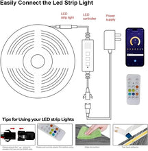 Load image into Gallery viewer, CCT 32.8ft Tunable White LED Strip - Bluetooth Dimmable Tape Light for Elegance
